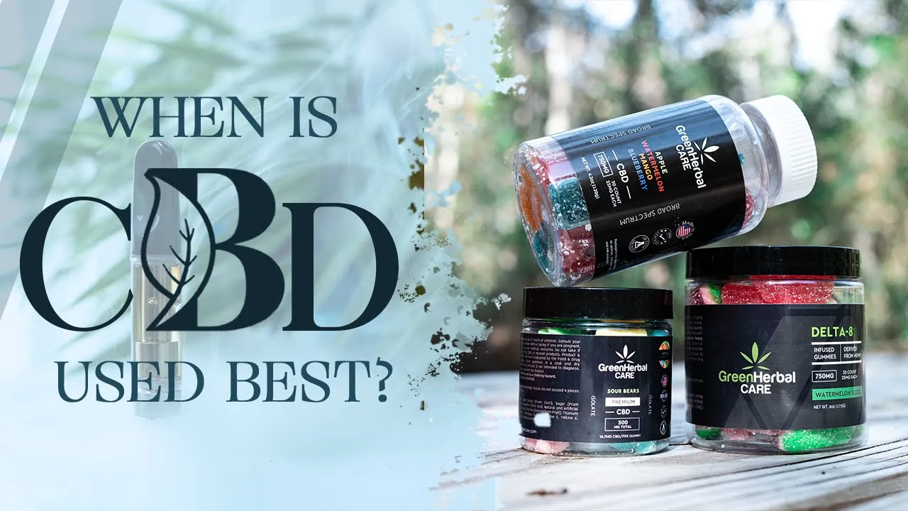 when is cbd used best
