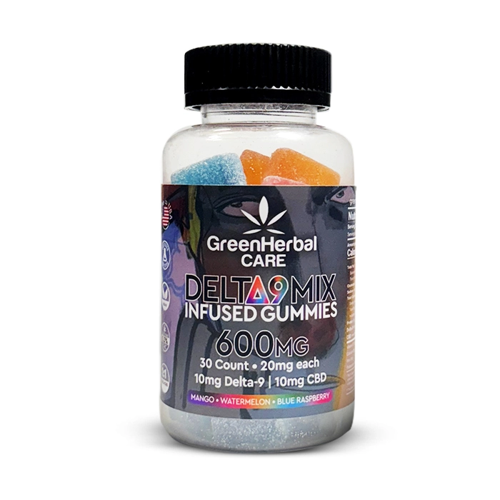 shop delta-9 mix infused gummies 600mg