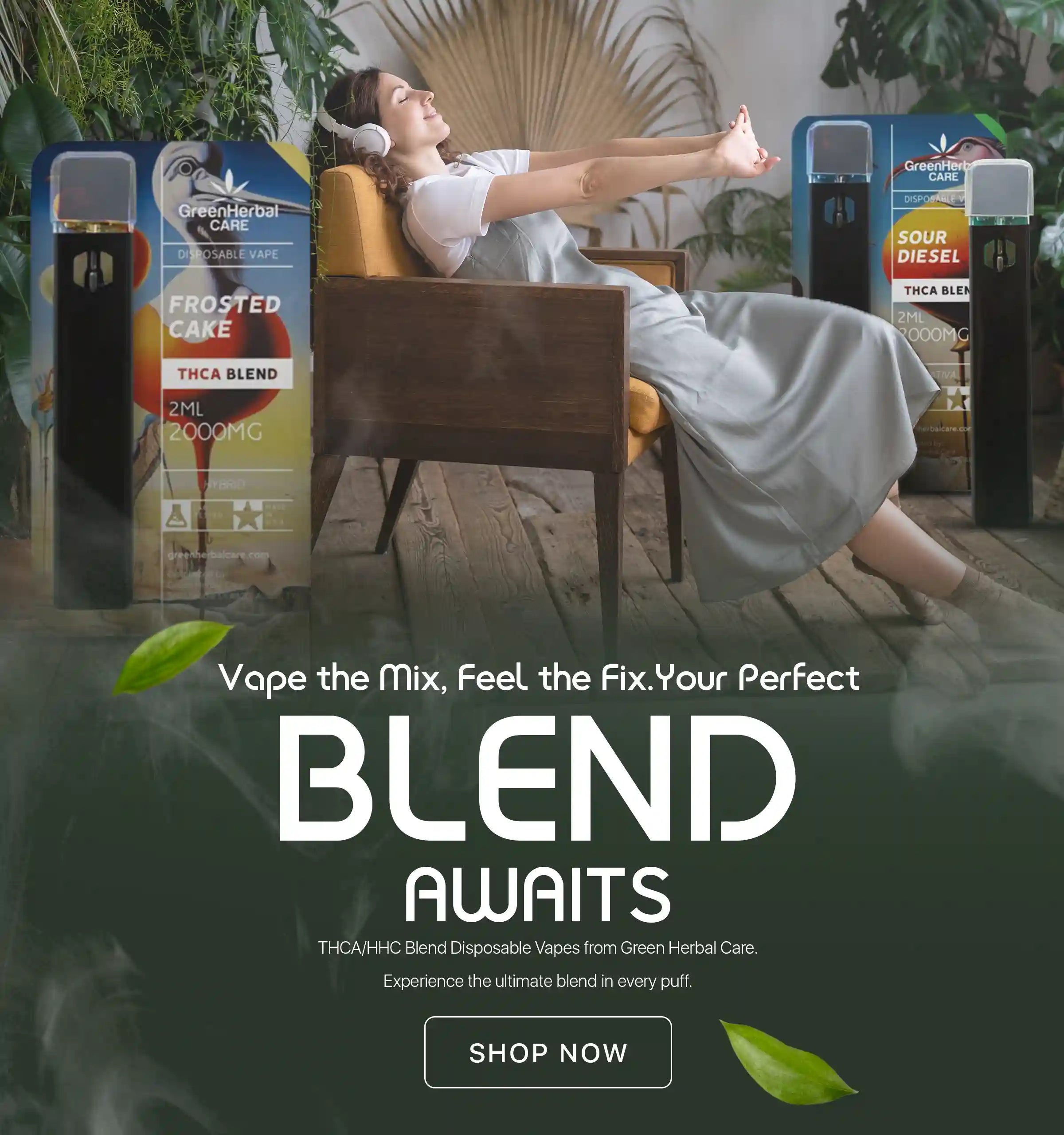 thca hhc blend disposable vape home page banner mobile