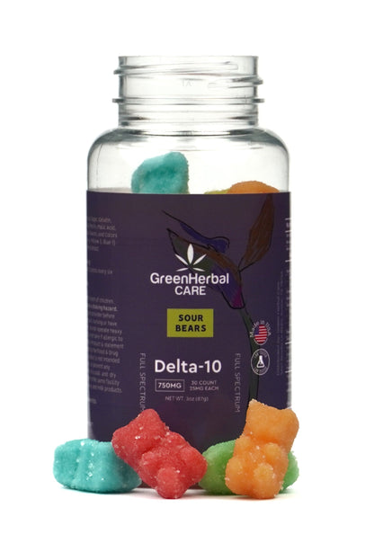 GHC Delta-10 Sour Bears Gummies Open