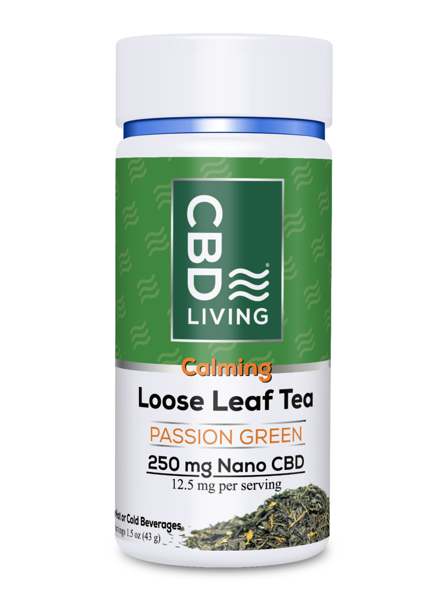 cbd living calming 250mg loose leaf tea