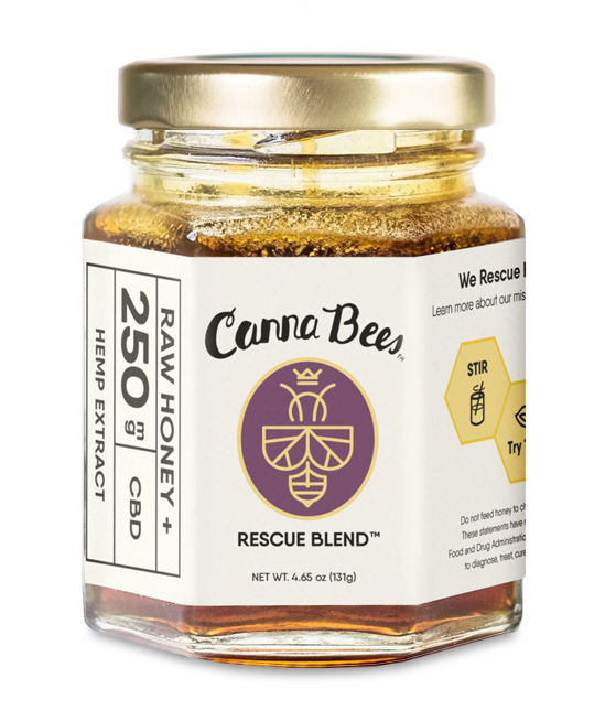 canna bees cbd raw honey 250mg