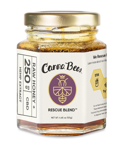 canna bees cbd raw honey 250mg