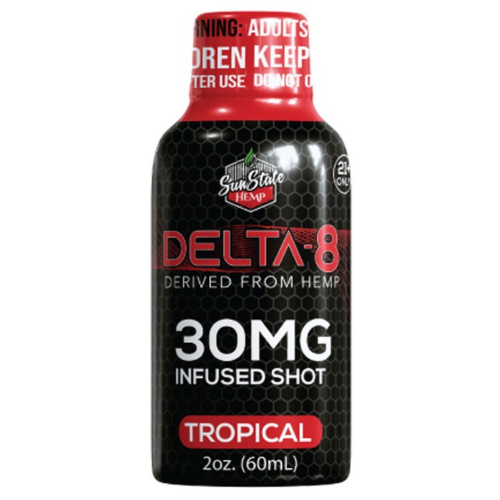 delta-8 30mg infused shot tropical