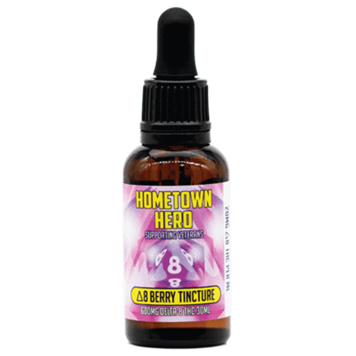 home town hero delta-8 thc oil berry 600mg tincture