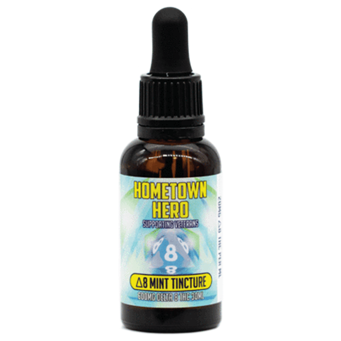 hometown hero delta-8 mint tincture 600mg