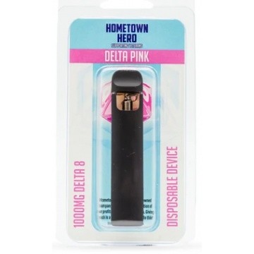 1000mg delta 8 home town hero disposable device delta pink