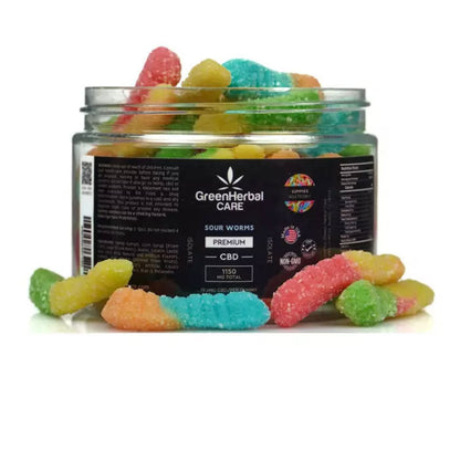 ghc sour worms 1150mg isolate open