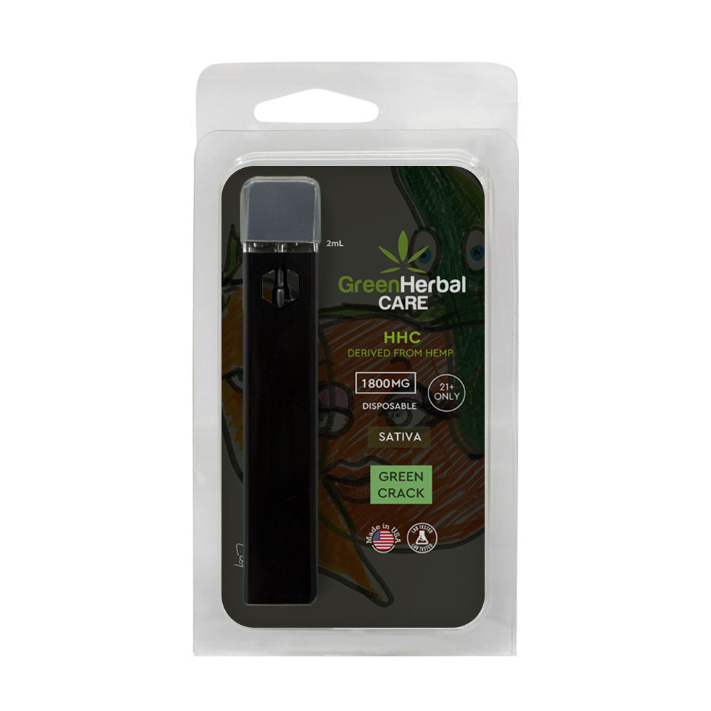 ghc hhc disposable sativa green crack 1800mg