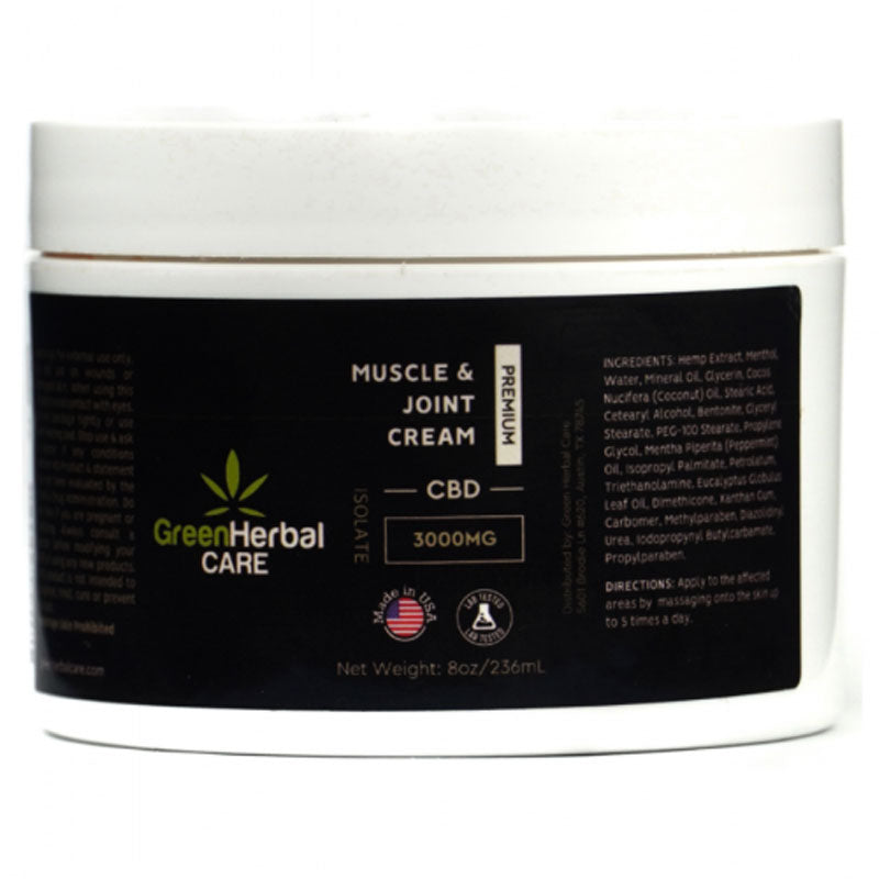 ghc isolate cbd muscle joint cream 3000mg