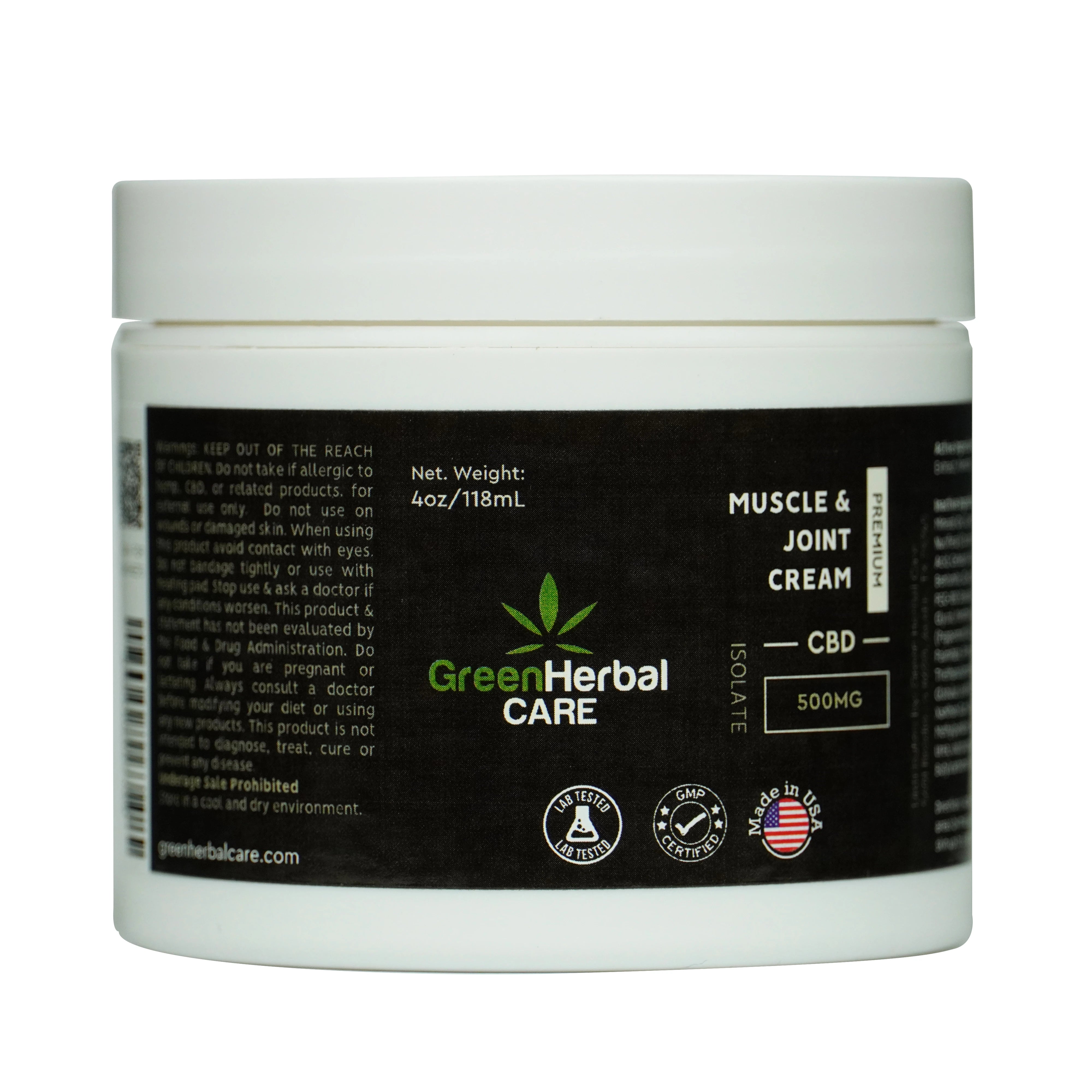 ghc isolate cbd muscle joint cream 500mg