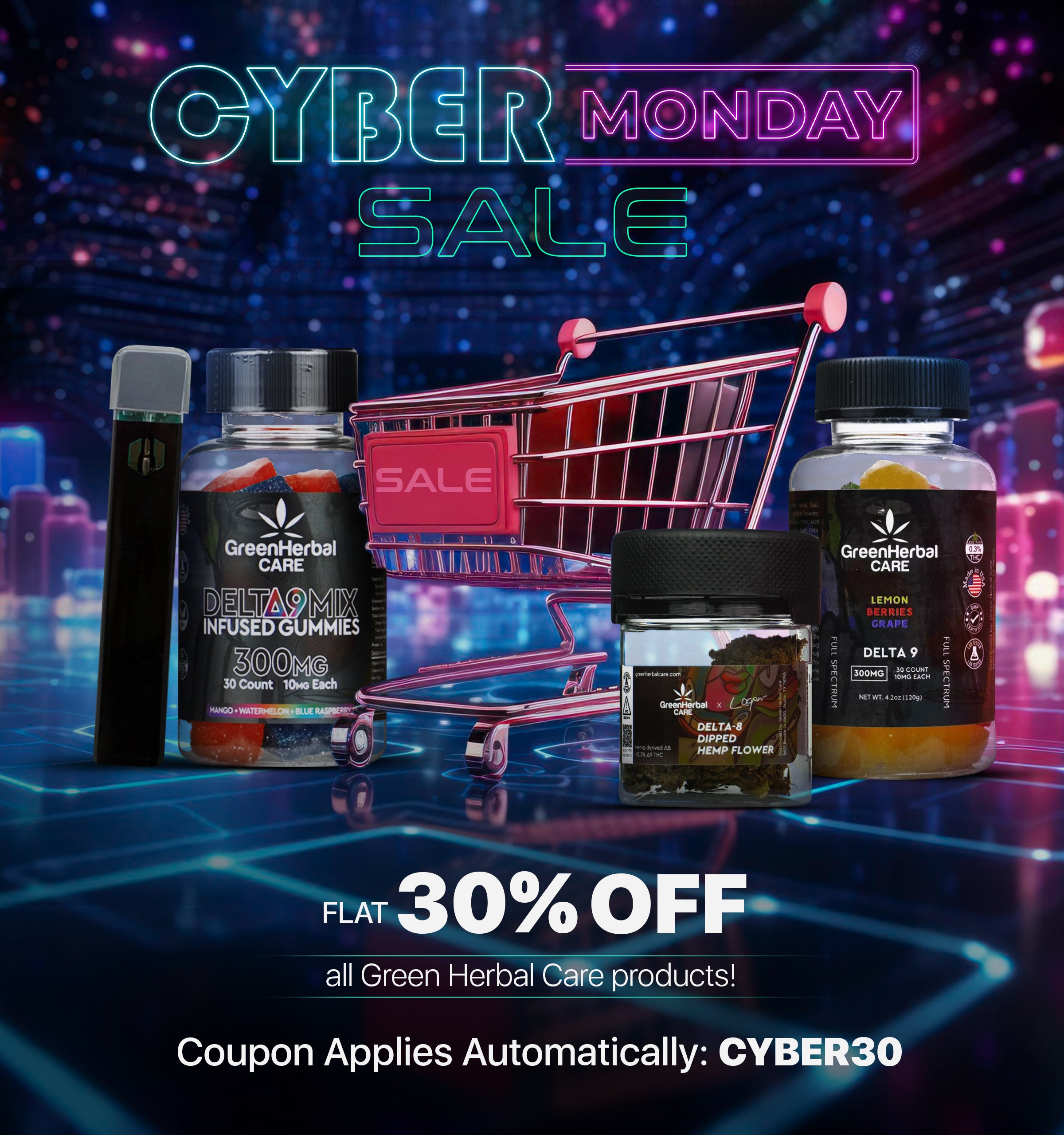 Cyber Monday Offer -30% Off GHC Product