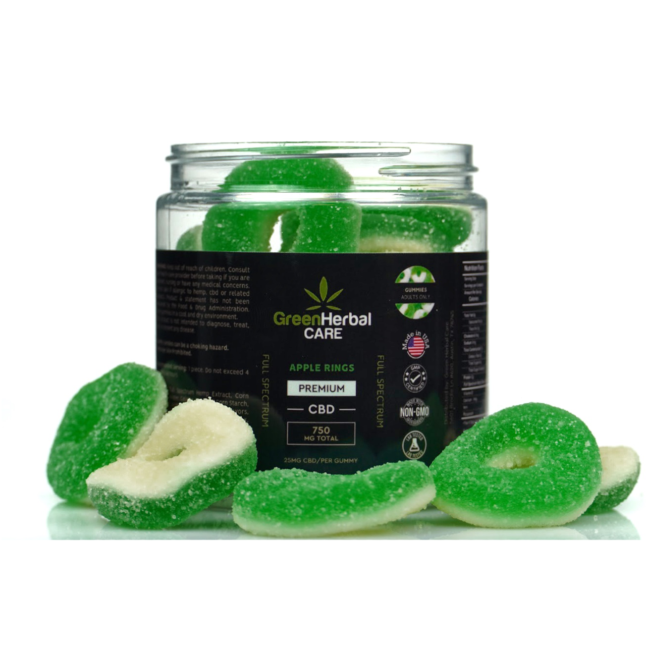 ghc apple rings 750mg gummies