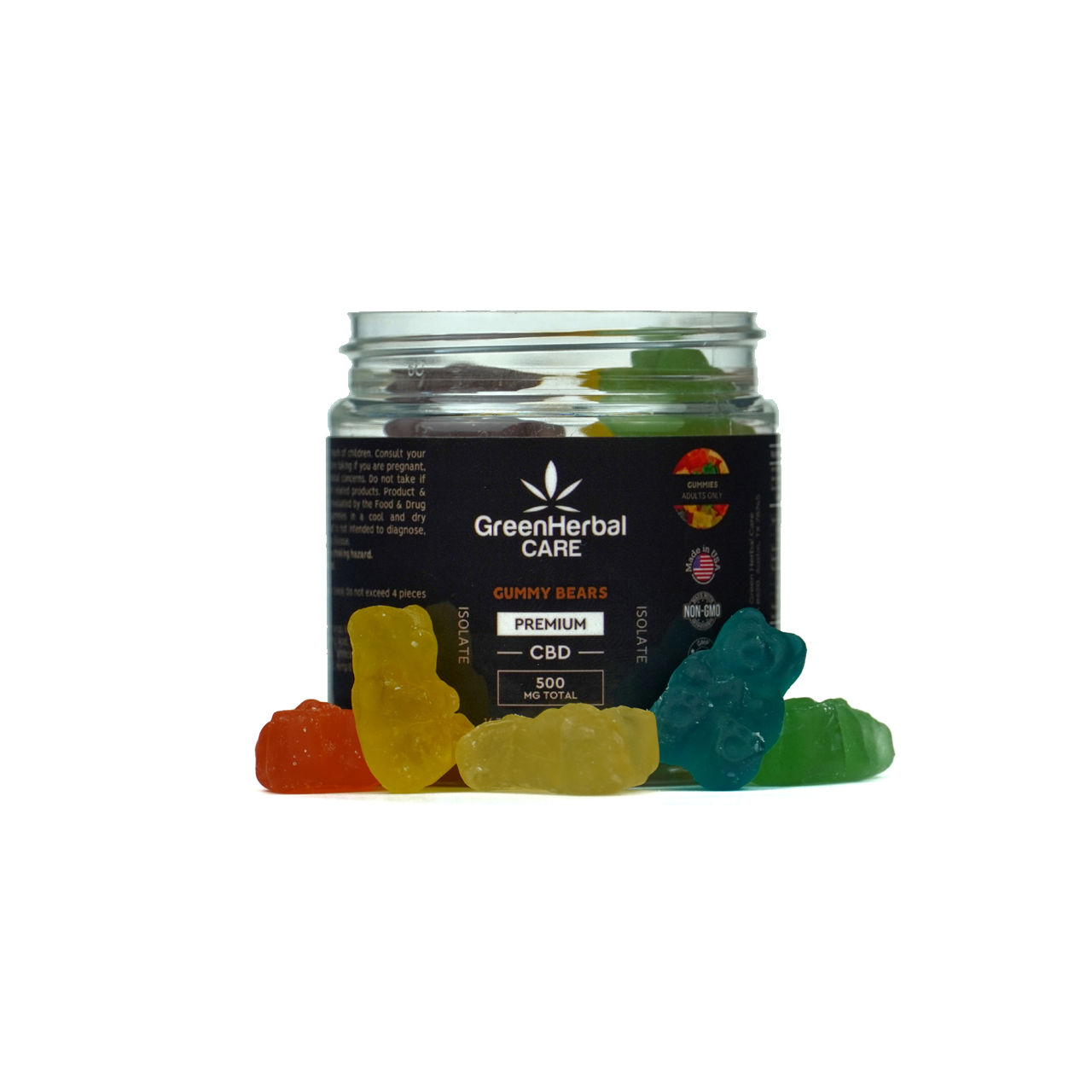 ghc clear bears 500mg isolate gummies